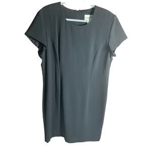 Danny & Nicole Black Short Sleeve Sheath Dress Size 16